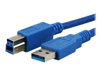 MediaRange Anschlusskabel USB 3.0 Stecker A/B 3m blau