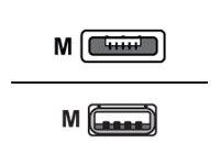 Diagramm mit zwei Anschlussanschlüssen mit der Bezeichnung „M