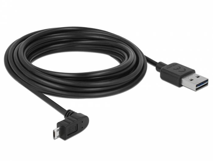 Delock Easy - USB-Kabel - USB (M) umkehrbar bis Micro-USB Typ B (M)