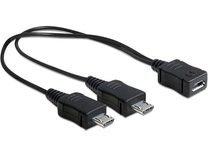 Delock - USB-Kabel - Micro-USB Typ B (M) bis Micro-USB Typ B (W)