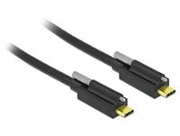 Delock - USB-Kabel - USB-C (M) schraubbar bis USB-C (M)