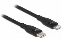 Delock - Lightning-Kabel - USB-C männlich bis Lightning männlich - 50 cm - Schwarz - unterstützt Stromversorgung - für Apple iPad/iPhone/iPod (Lig