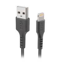 SBS TECABLEUSBIP589K, 1 m, USB A, Lightning, USB 2.0, Schwarz