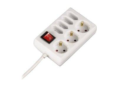 Hama - Steckdosenleiste - 230 V - 3500 Watt - Ausgangsanschlüsse: 7