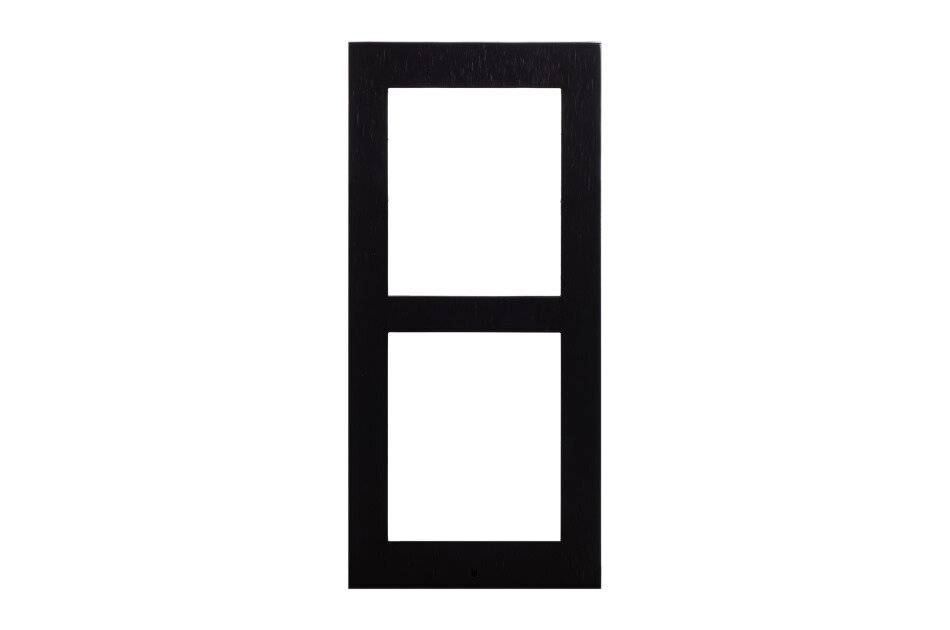 2N IP Verso Frame 2M black, Frontblende, für Aufputz Montage, für zwei 2N IP Verso Moduleinheiten, schwarz