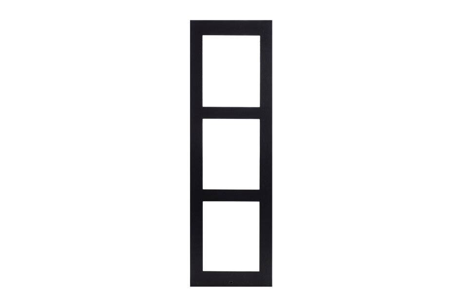 2N IP Verso Frame 3M black, Frontblende, für Aufputz Montage, für drei 2N IP Verso Moduleinheiten, schwarz