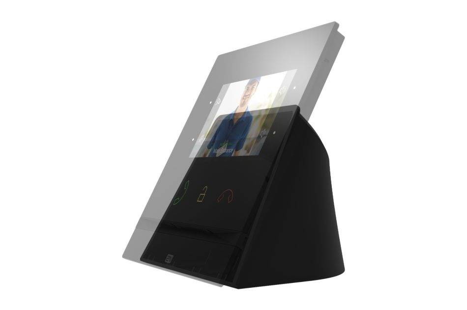2N Indoor answering unit desk stand, Tischhalter für 2N Indoor Talk, Indoor Compact, Indoor View, schwarz