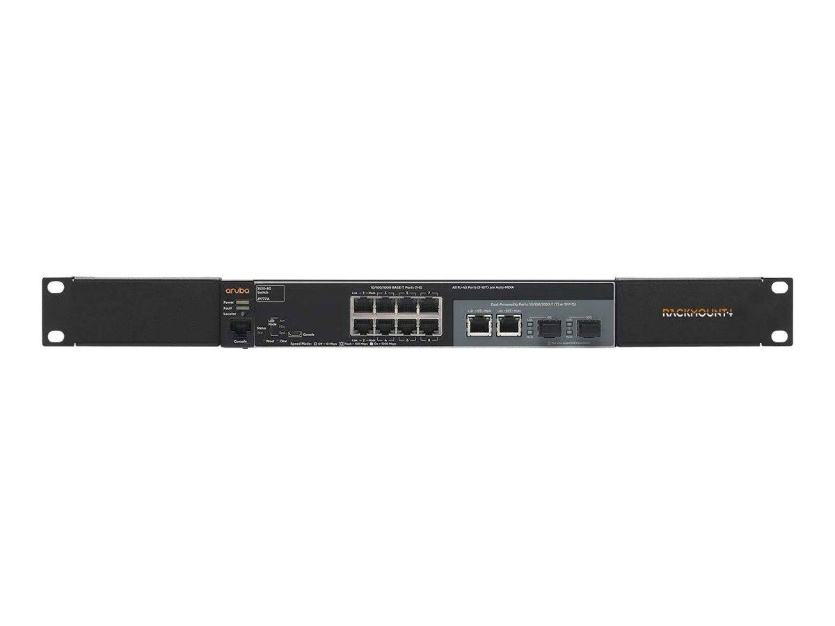 Rackmount.IT - Rackmontagesatz - Schwarz, RAL 9005 - 1U - 48.3 cm (19"")