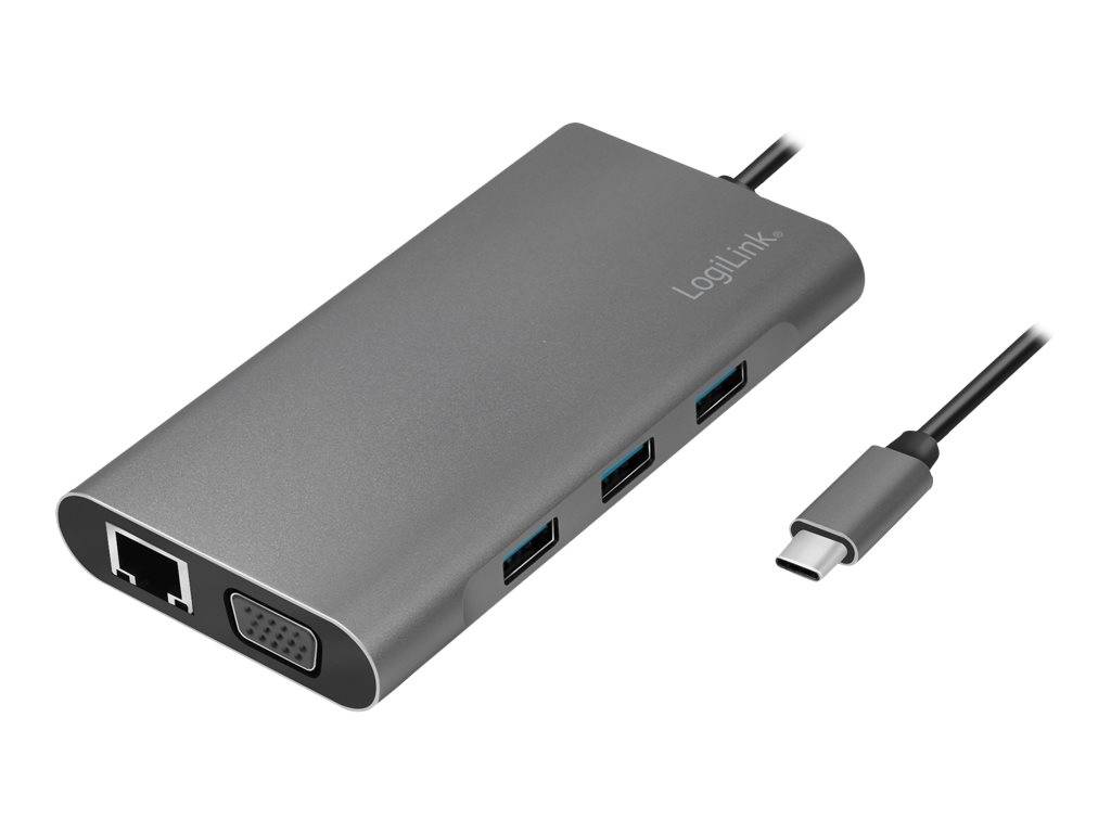 LogiLink - Dockingstation - USB-C 3.2 Gen 1 - VGA, HDMI