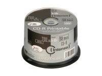 Intenso - 50 x CD-R - 700 MB (80 Min) 52x - mit Tintenstrahldrucker bedruckbare Oberfläche