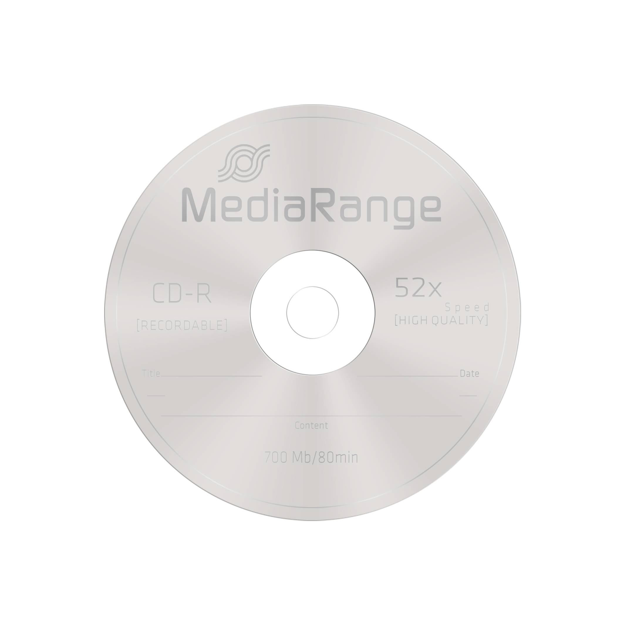 MediaRange - 25 x CD-R - 700 MB (80 Min) 52x