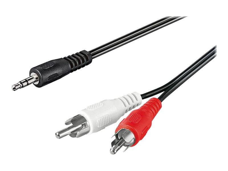 WENTRONIC - goobay - Audiokabel - mini-phone stereo 3.5 mm männlich zu RCA männlich