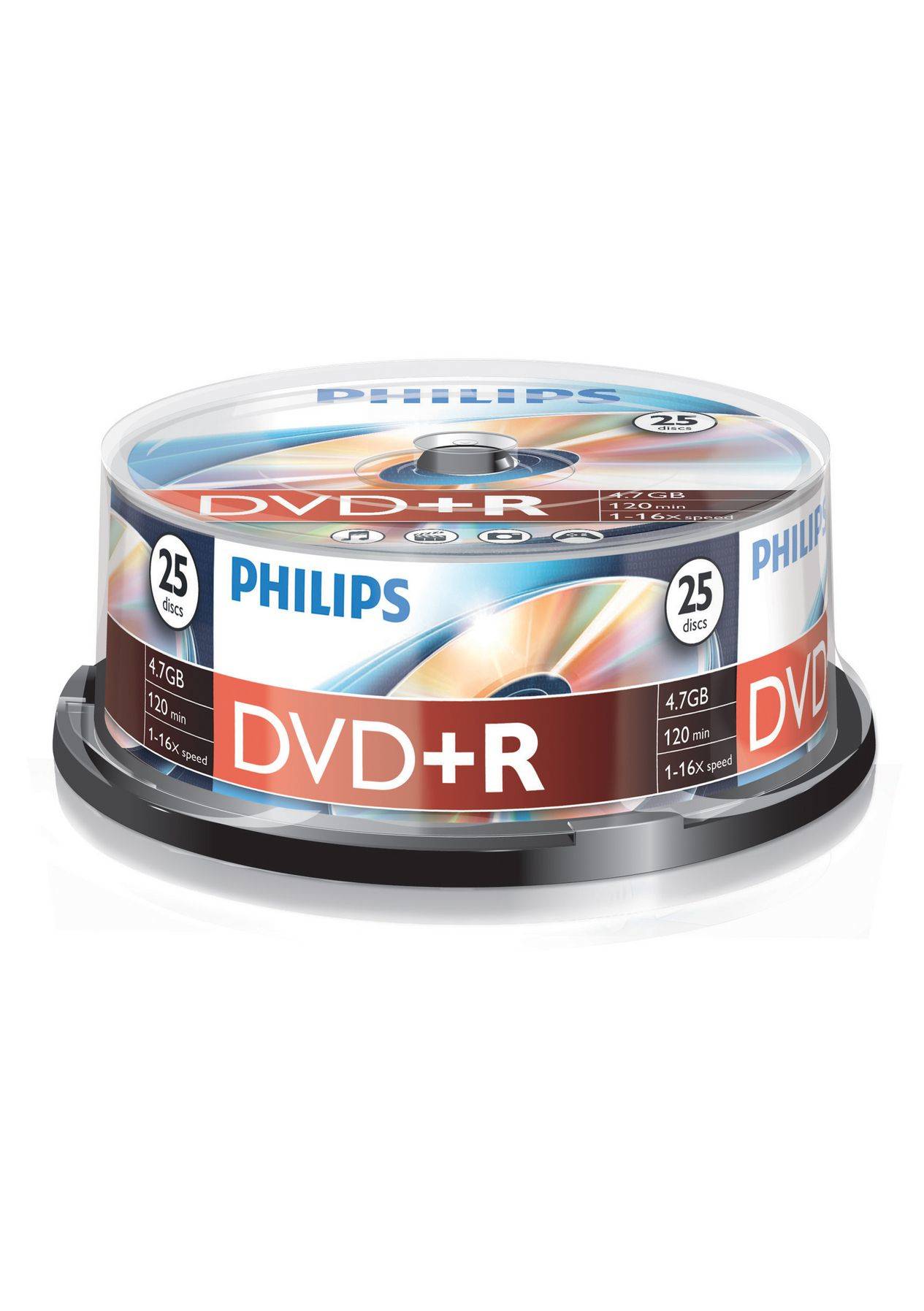 Philips DVD+R 4,7GB 25pcs spindel 16x
