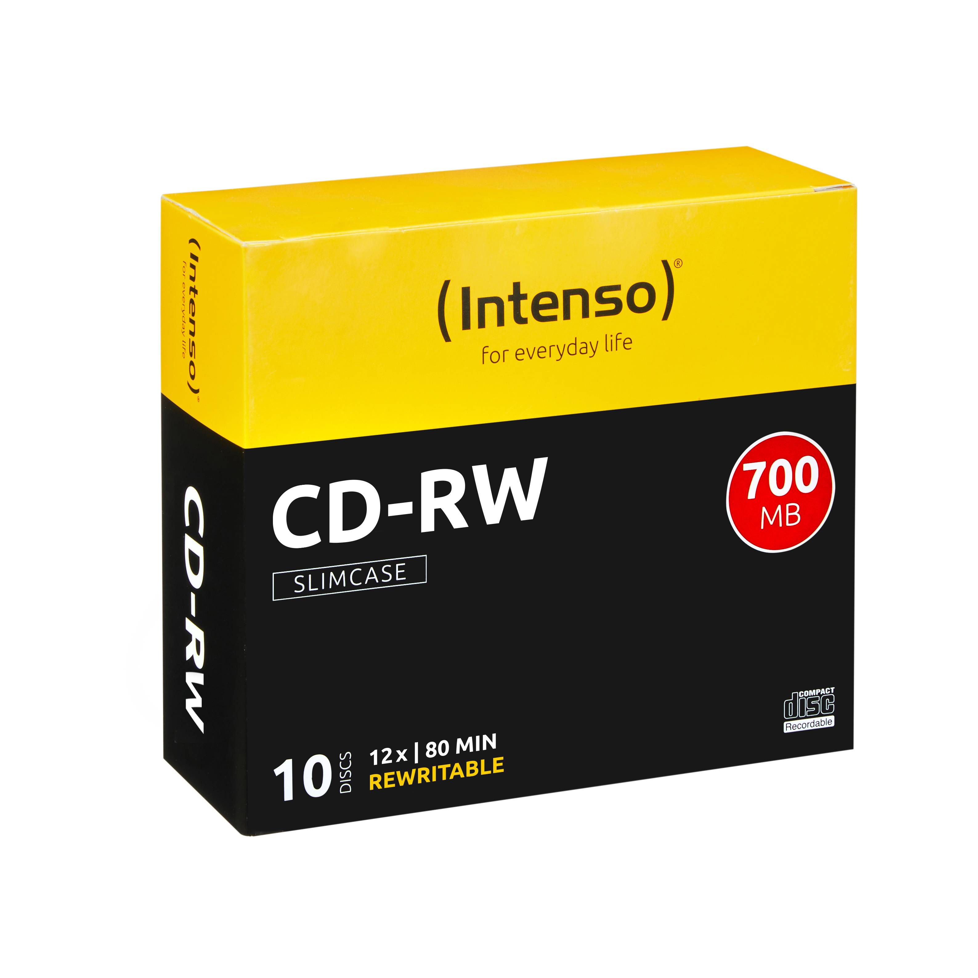 Intenso - 10 x CD-RW - 700 MB (80 Min) 12x