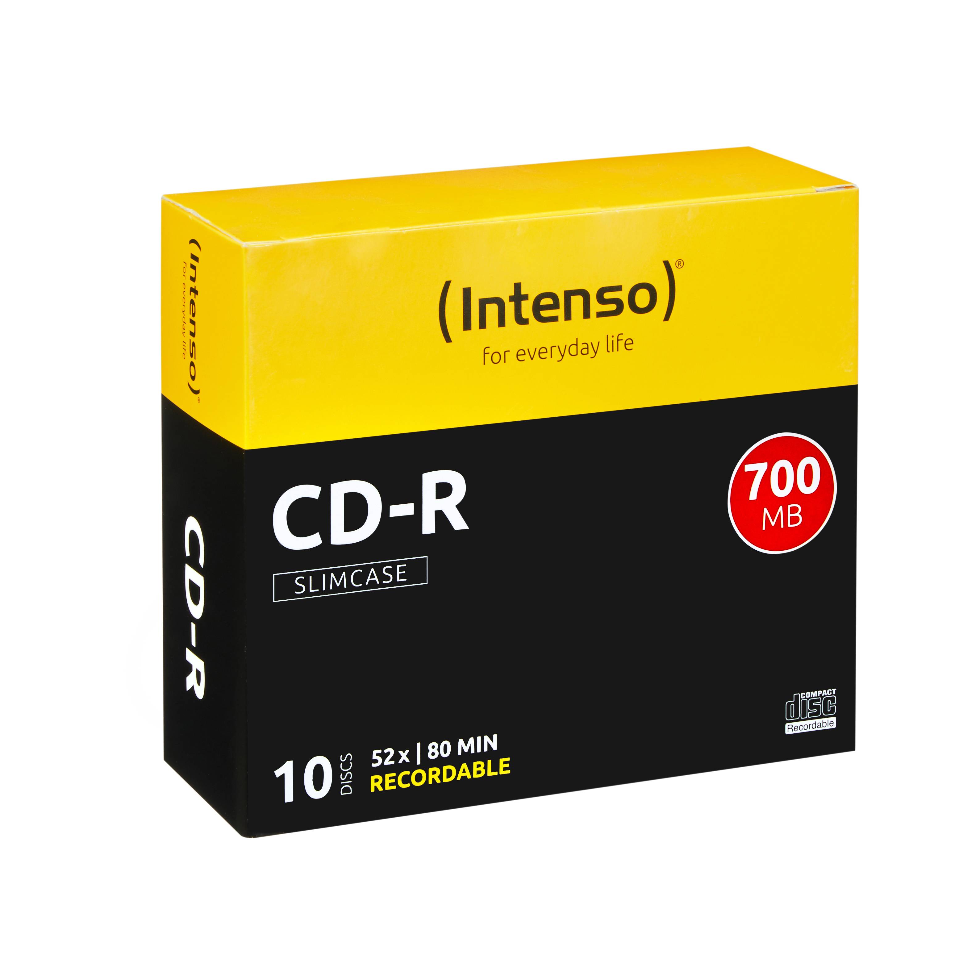 Intenso - 10 x CD-R - 700 MB (80 Min) 40x - Slim