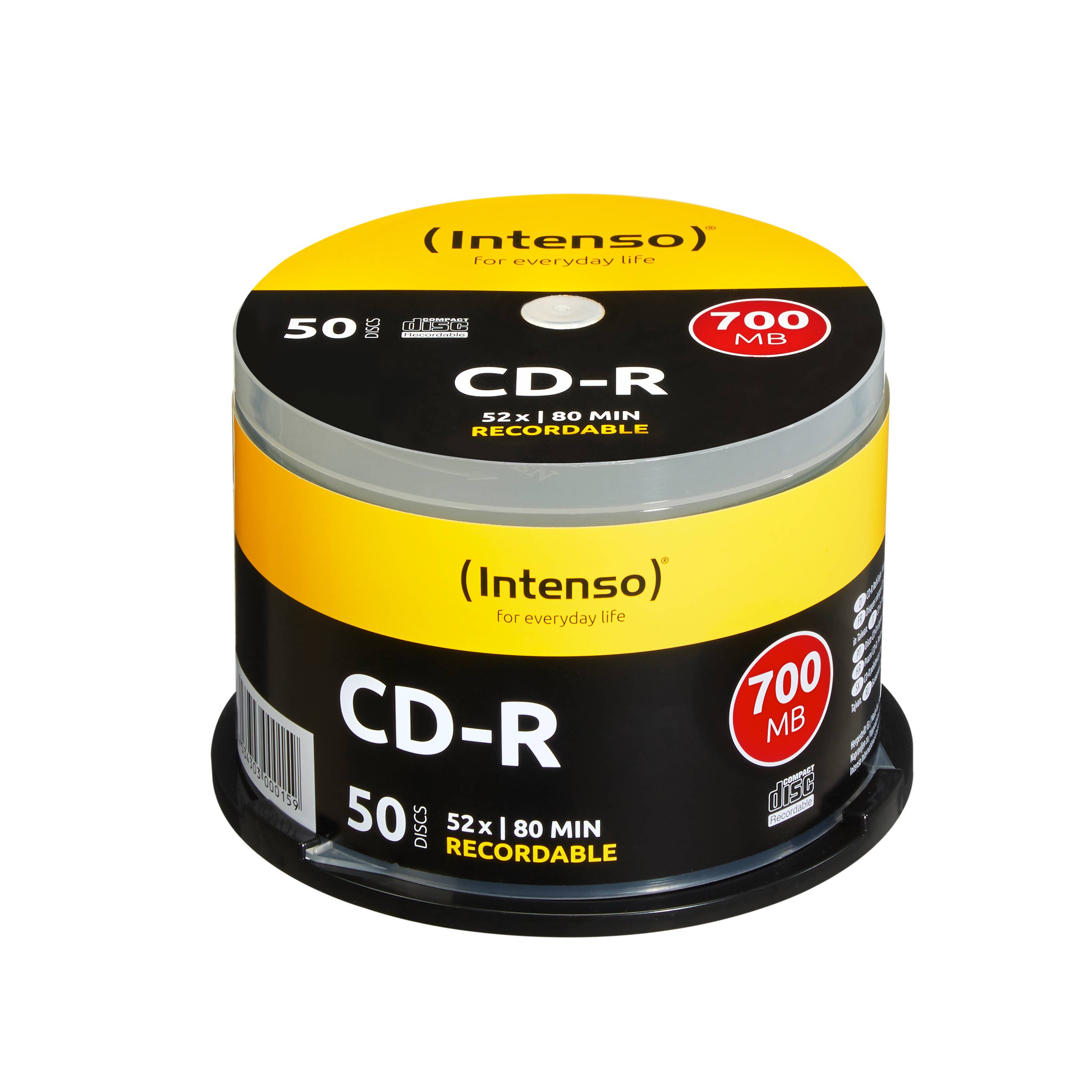 Intenso - 50 x CD-R - 700 MB (80 Min) 40x - Spindel