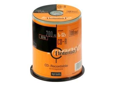 Intenso - 100 x CD-R - 700 MB (80 Min) 52x