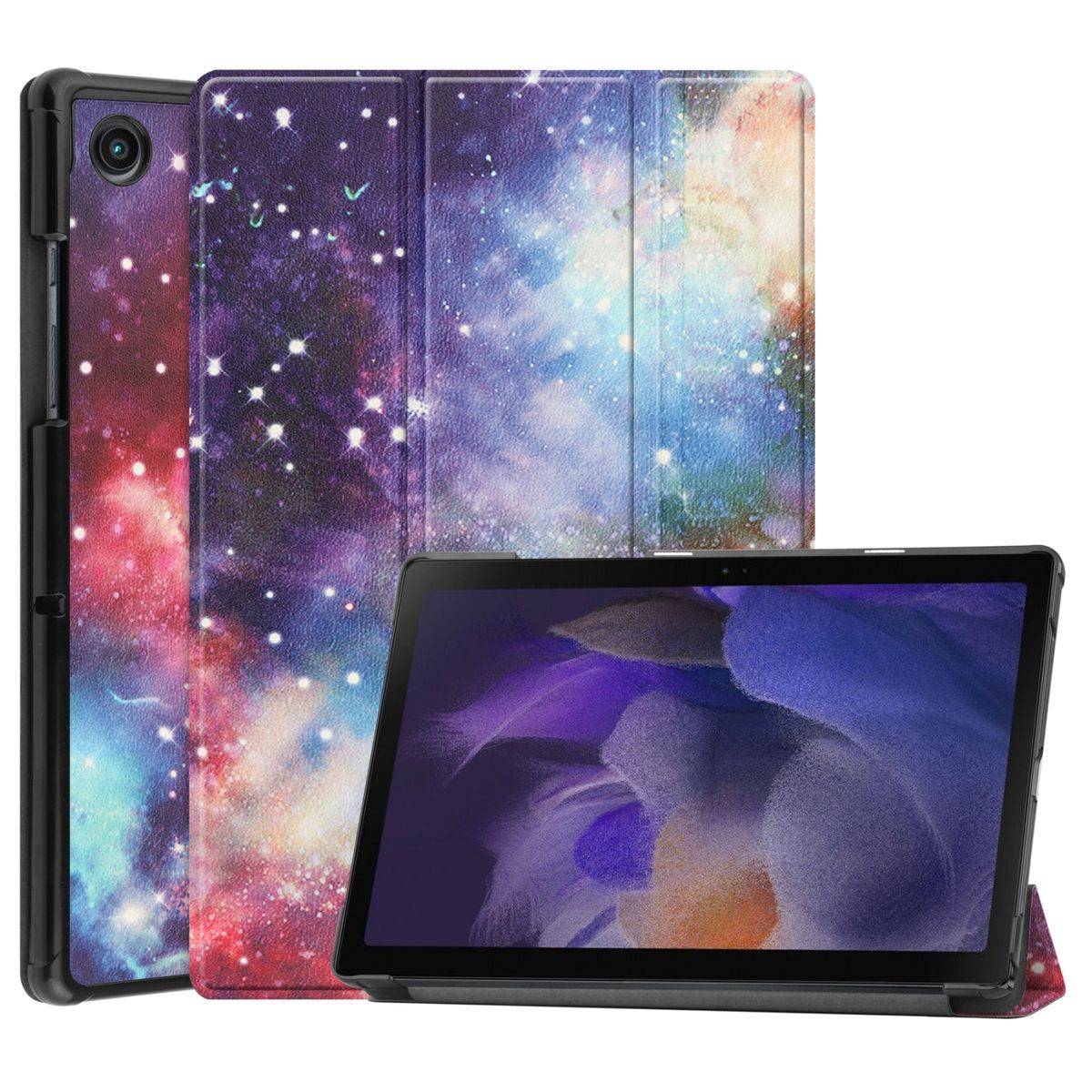 Für Samsung Galaxy Tab A8 10.5 2021 3folt Wake UP Smart Cover Tablet Tasche Etuis Hülle Case Schutz Motiv 1