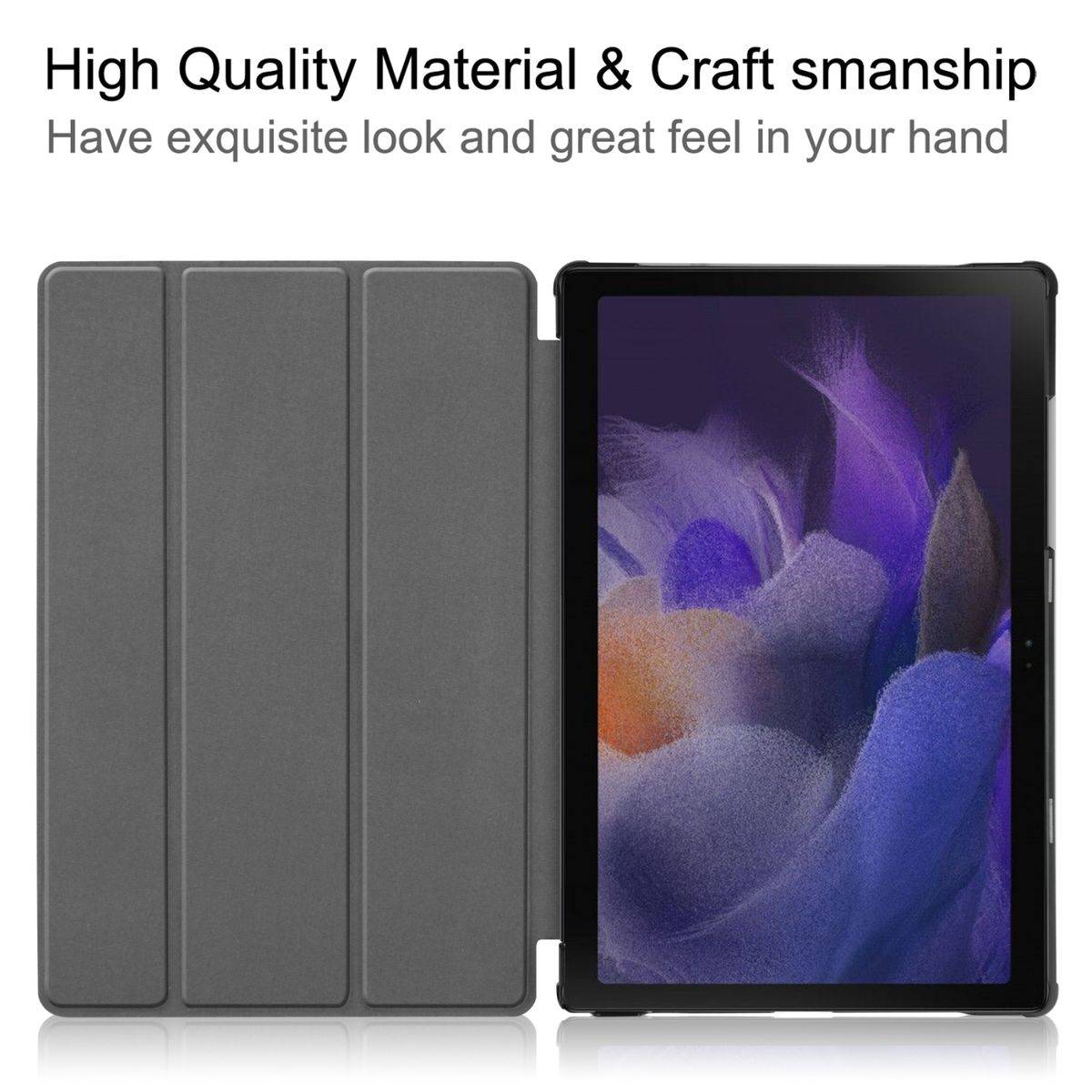 Für Samsung Galaxy Tab A8 10.5 2021 3folt Wake UP Smart Cover Tablet Tasche Etuis Hülle Case Schutz Motiv 1