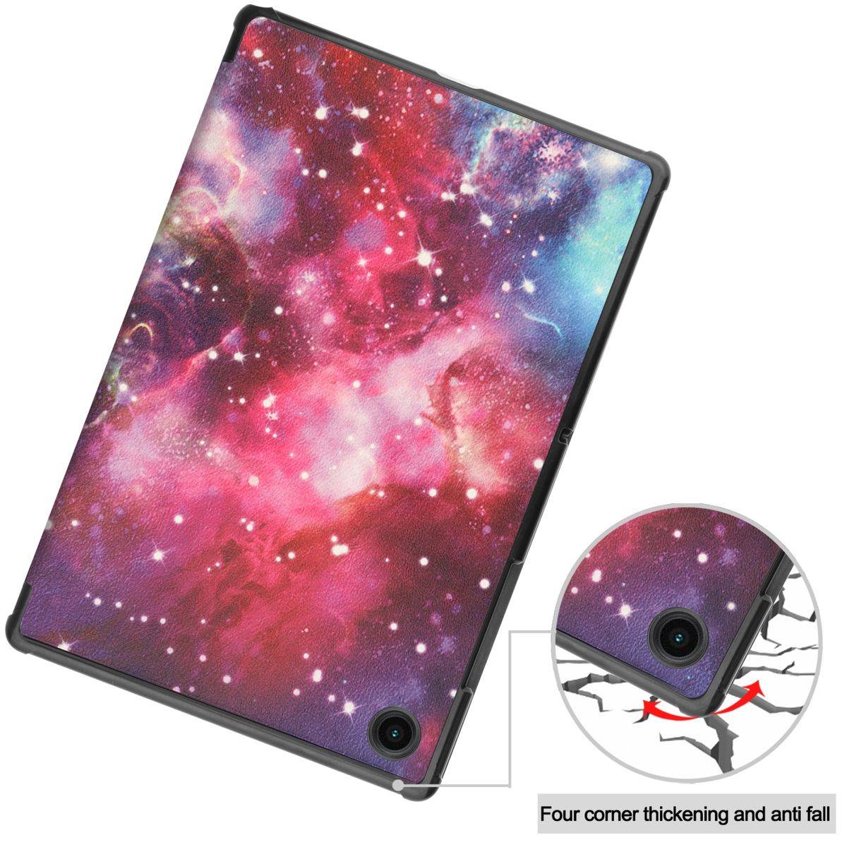 Für Samsung Galaxy Tab A8 10.5 2021 3folt Wake UP Smart Cover Tablet Tasche Etuis Hülle Case Schutz Motiv 1