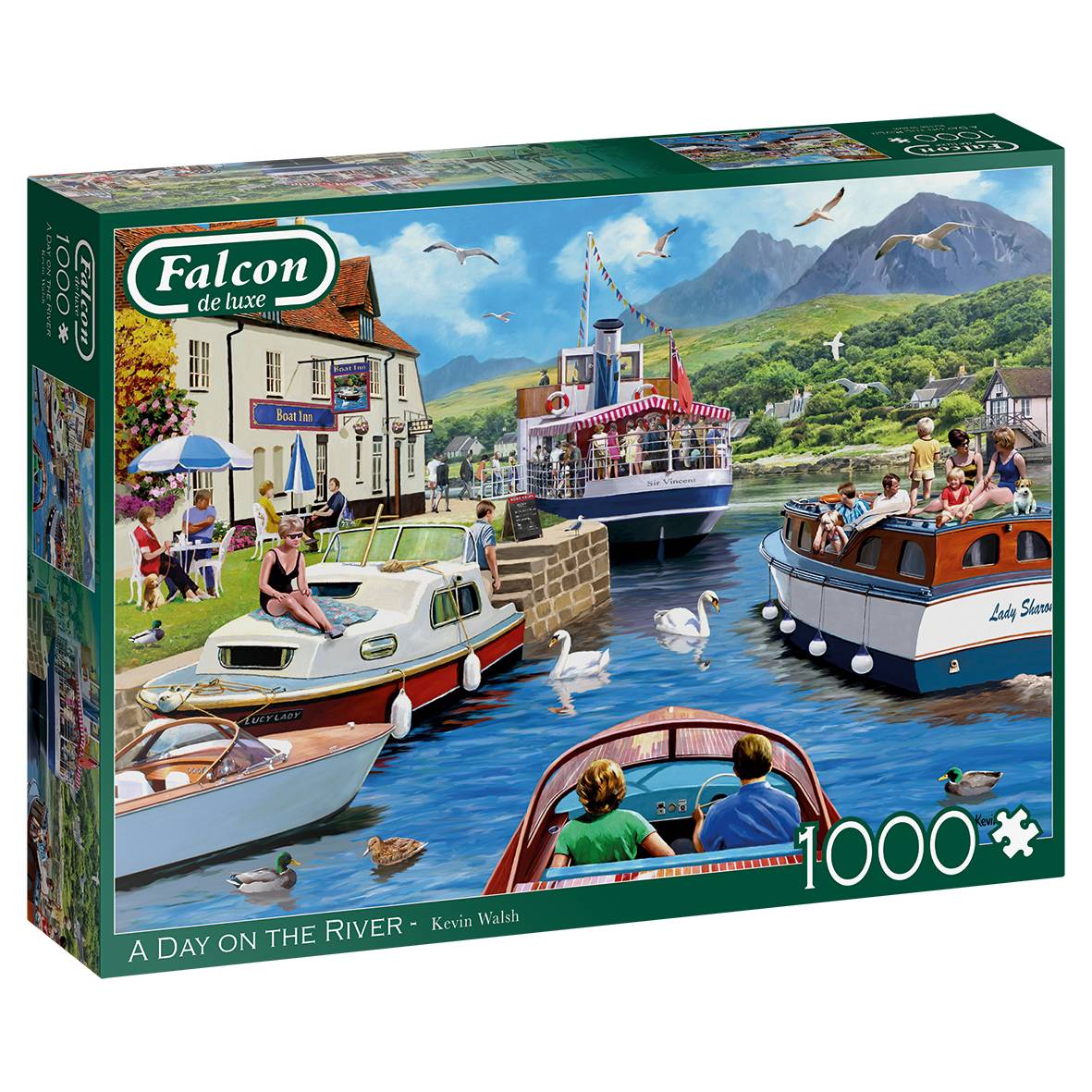 Falcon 11241 Kevin Walsh ein Tag am Fluss 1000 Teile Puzzle