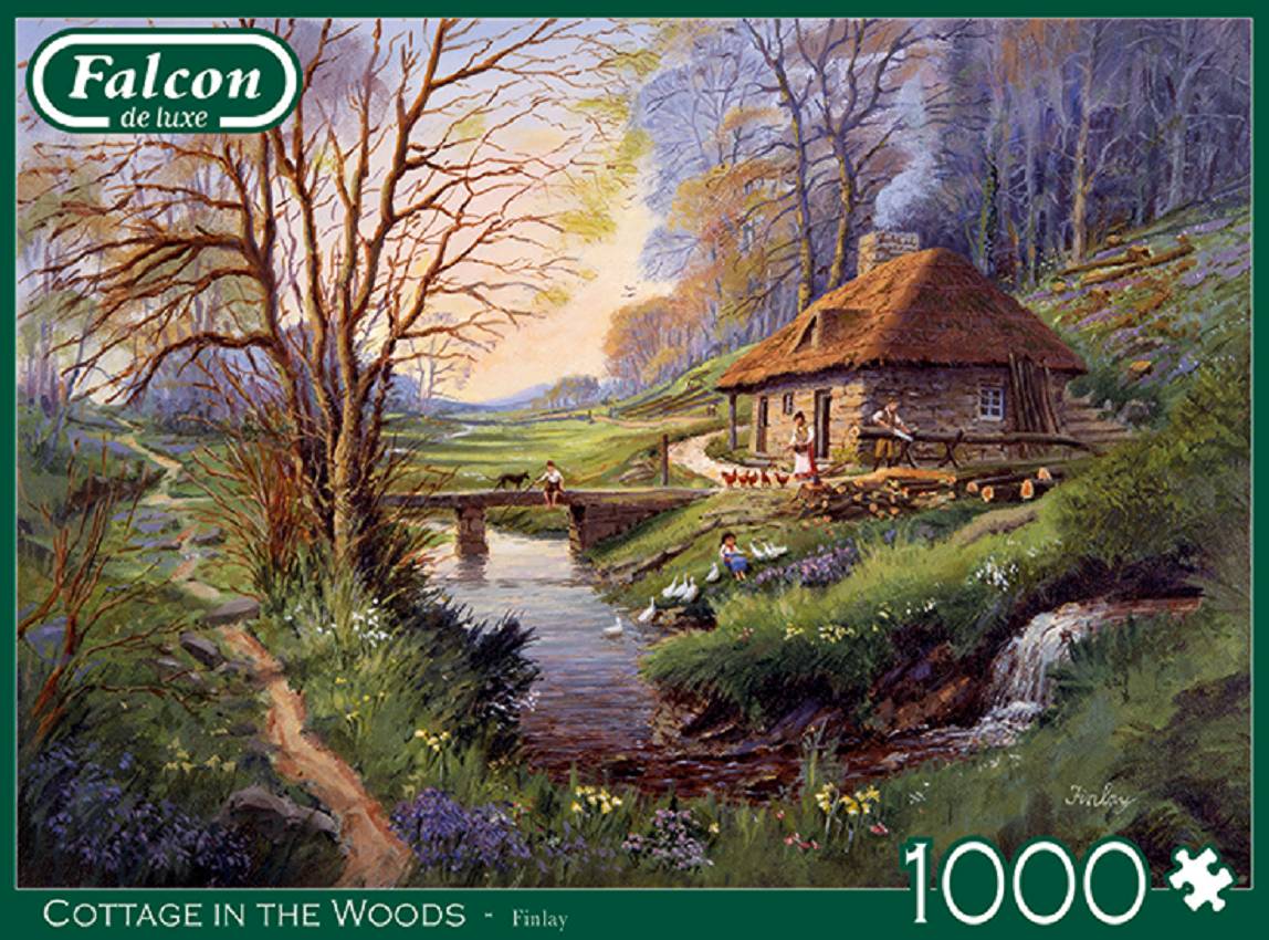 Falcon 11243 Finlay Häuschen im Wald, 1000 Teile Puzzle