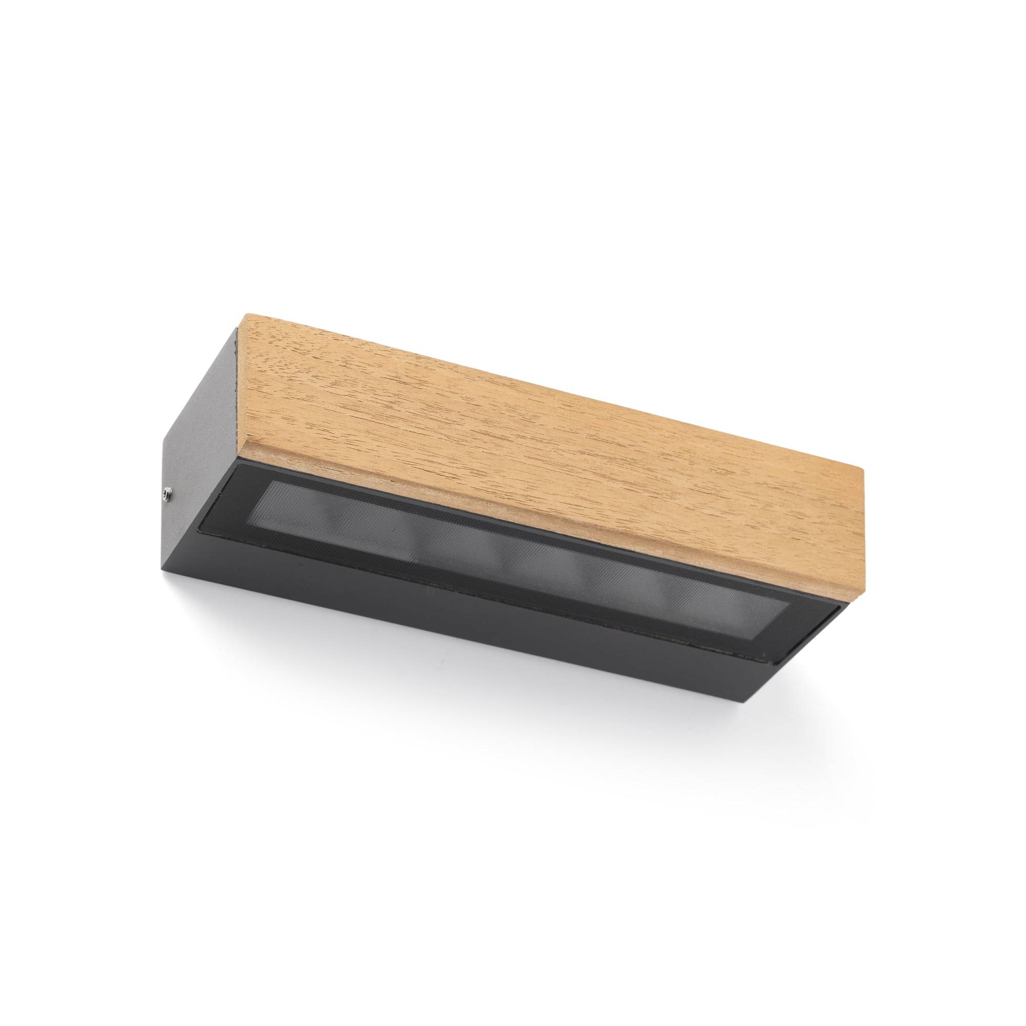 LED Außen Wandleuchte Doro Slim Holz