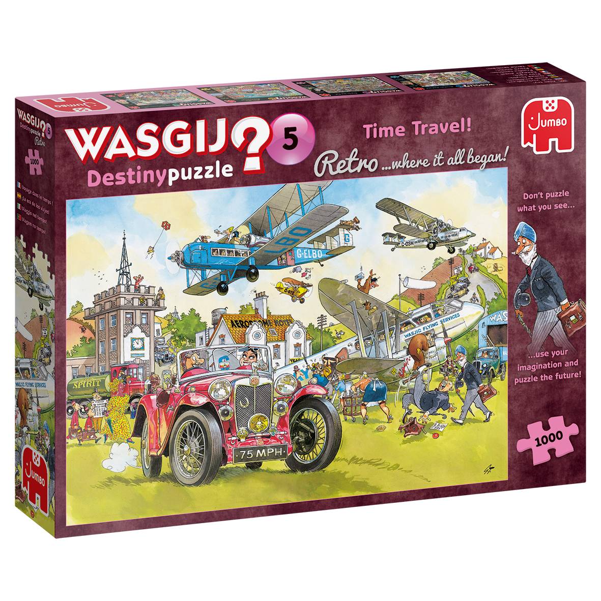 JUMBO 25008 Wasgij Destiny Retro 5 Zeitreise 1000 Teile Puzzle