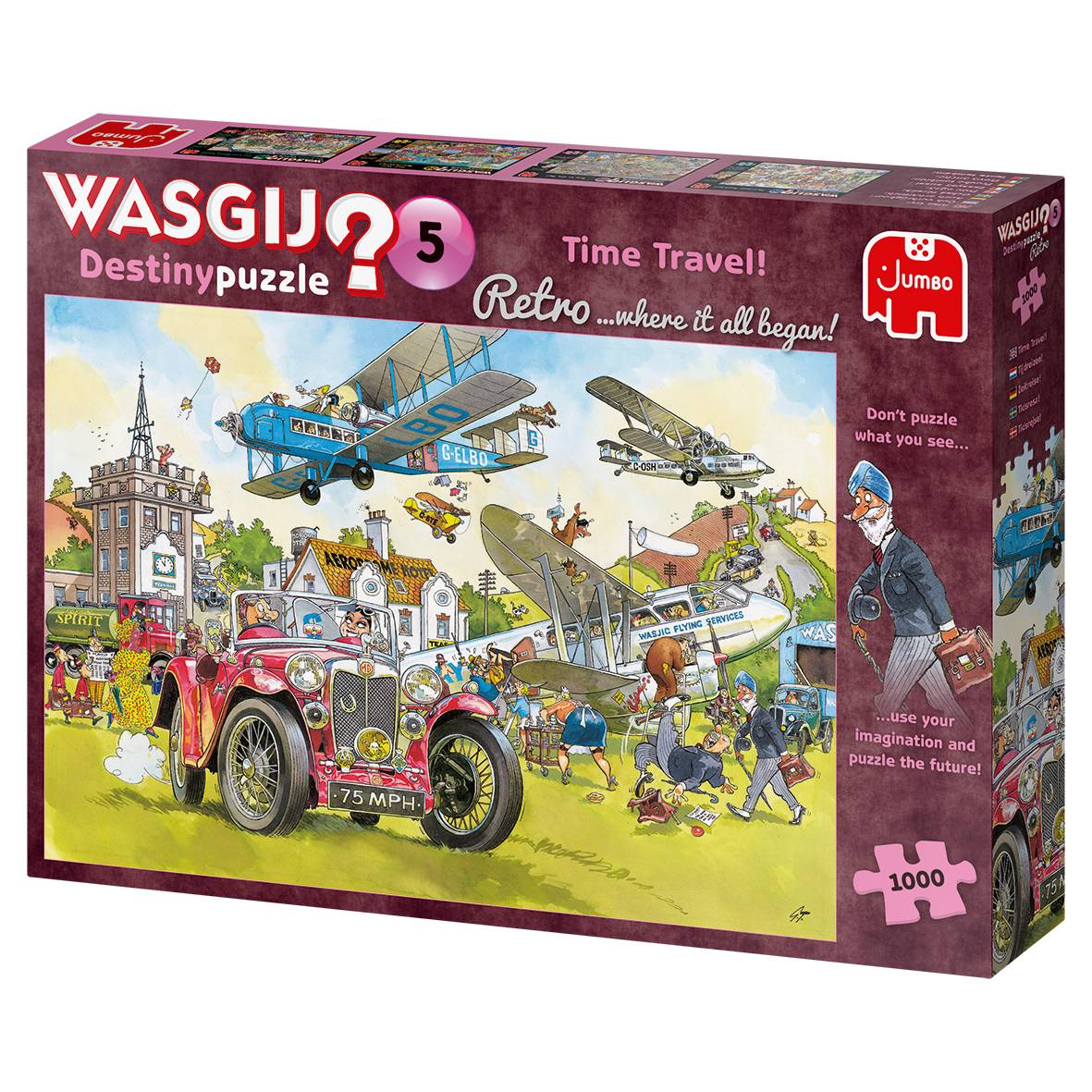 JUMBO 25008 Wasgij Destiny Retro 5 Zeitreise 1000 Teile Puzzle