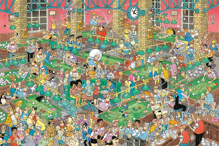 JUMBO 20026 Jan van Haasteren Eine ruhige Kugel schieben 1500 Teile Puzzle