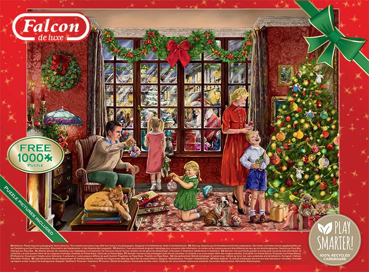 Falcon 11343 Daniela Pirola Briefe für Santa, 2x1000 Teile Puzzle