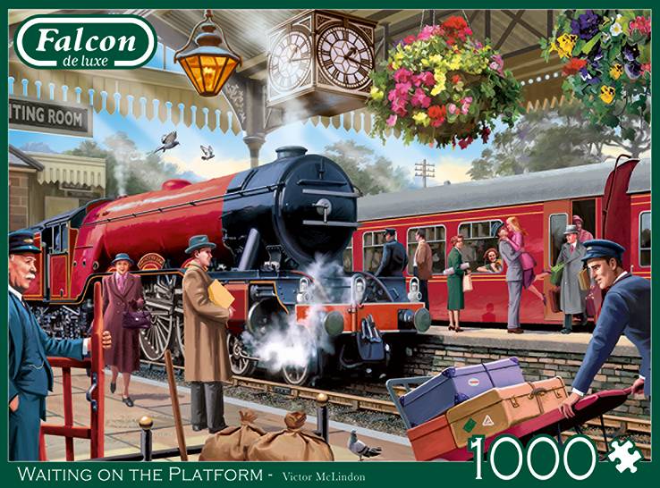 Falcon 11250 Victor McLindon Waiting on the Platform 1000 Teile Puzzle