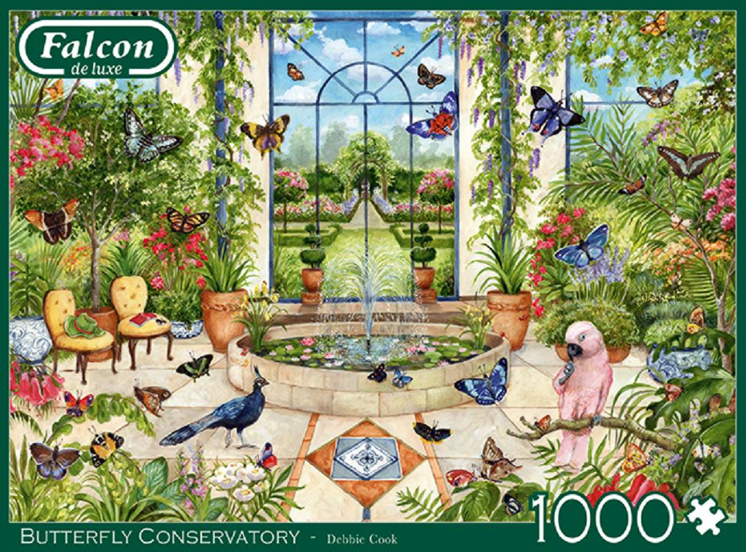 Falcon 11255 Debbie Cook Schmetterlingskonservatorium 1000 Teile Puzzle