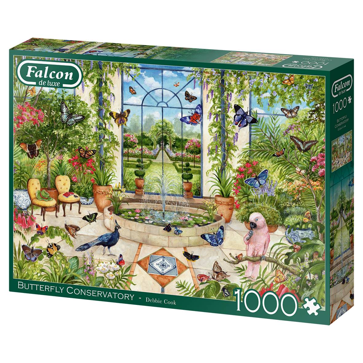 Falcon 11255 Debbie Cook Schmetterlingskonservatorium 1000 Teile Puzzle