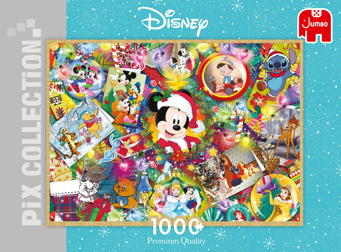 Jumbo 18876 Disney Pix Collection Weihnachten 1000 Teile Puzzle