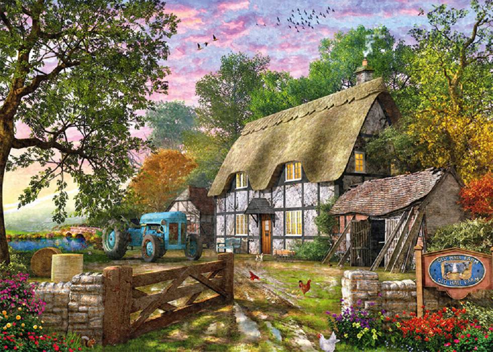 Dominic Davison Das Bauernhaus 1000 Teile Puzzle