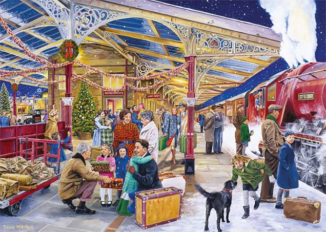 Falcon 11266 Trevor Mitchell Zu Weihnachten nach Hause kommen 1000 Teile Puzzle