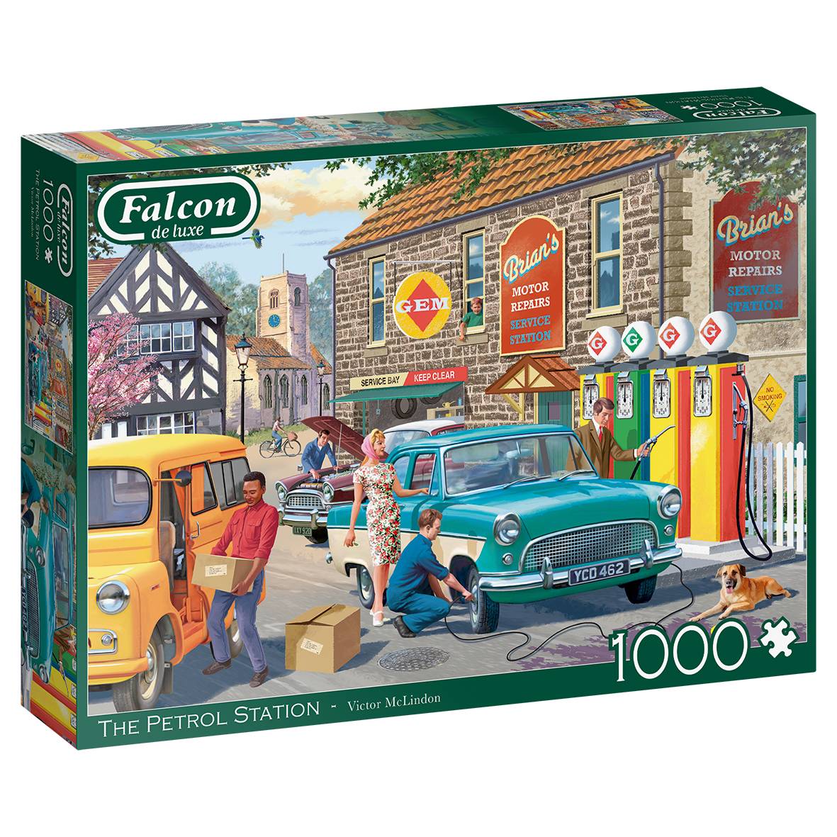 Victor McLindon Die Tankstelle 1000 Teile Puzzle