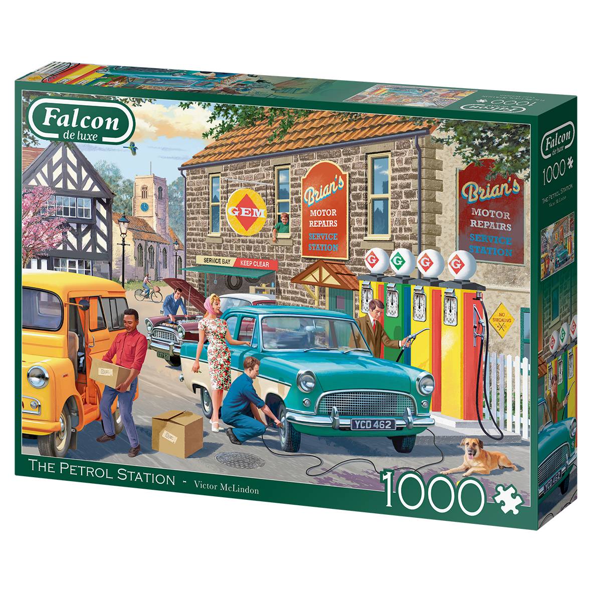 Victor McLindon Die Tankstelle 1000 Teile Puzzle