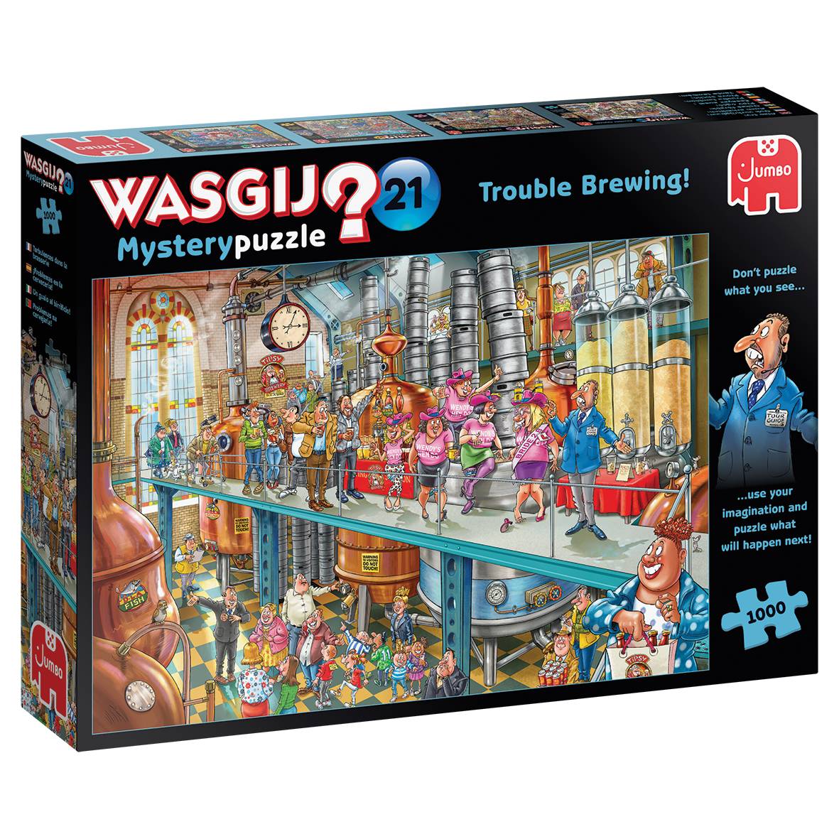 Jumbo 25006 Wasgij Mystery 21 Bierselige Besichtigung 1000 Teile Puzzle