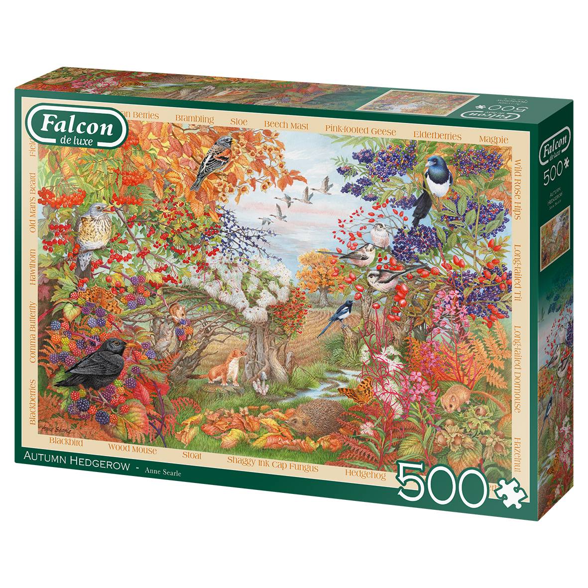 Falcon 11270 Anne Searle Herbsthecke 500 Teile Puzzle