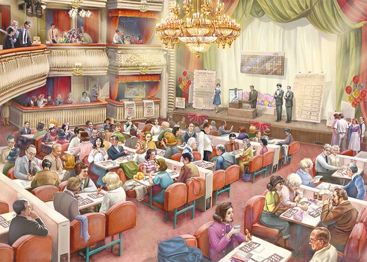 Falcon 11316 Alla Badsar Die Bingo Halle 1000 Teile Puzzle