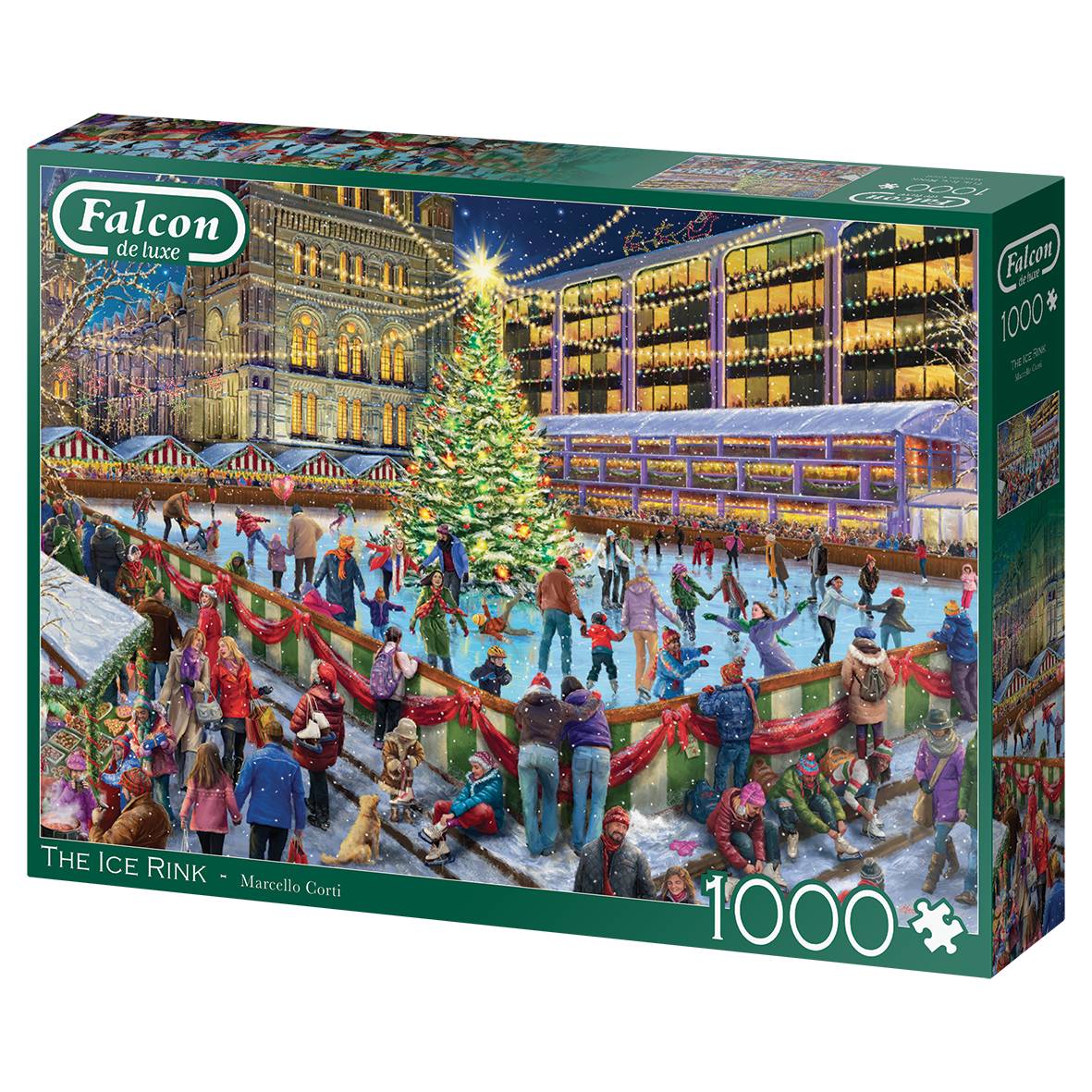 Falcon 11342 Marcello Corti Die Eisbahn 1000 Teile Puzzle