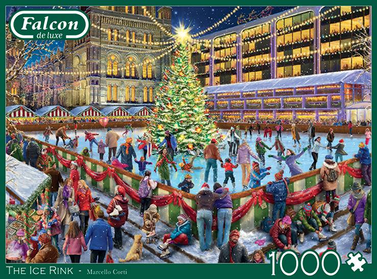 Falcon 11342 Marcello Corti Die Eisbahn 1000 Teile Puzzle