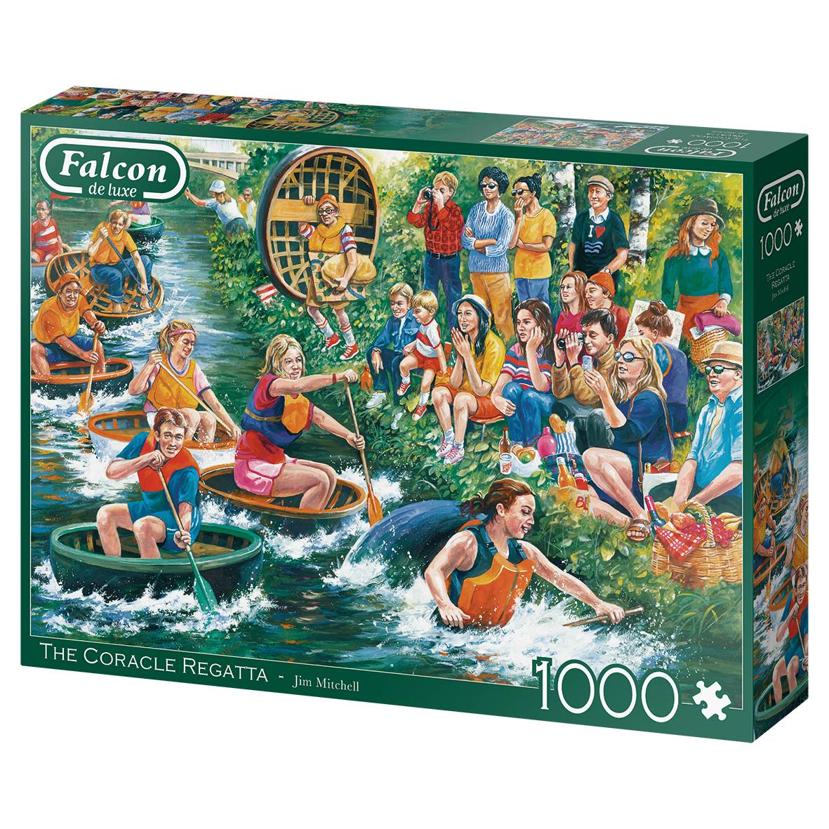 Falcon 11338 Jim Mitchell Die Coracle-Regatta 1000 Teile Puzzle