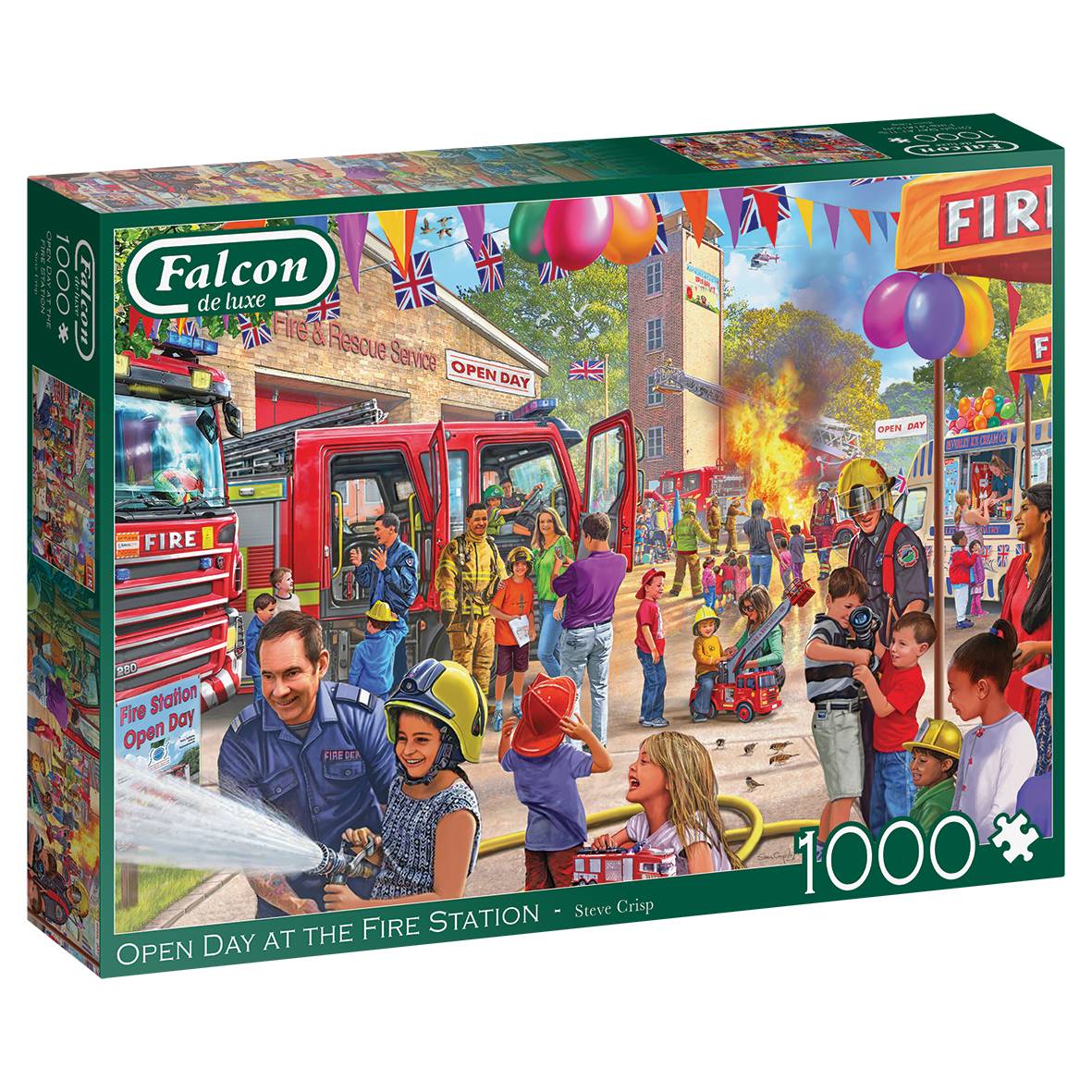 Falcon 11351 Steve Crisp Tag der offenen Tür bei der Feuerwehr 1000 Teile Puzzle