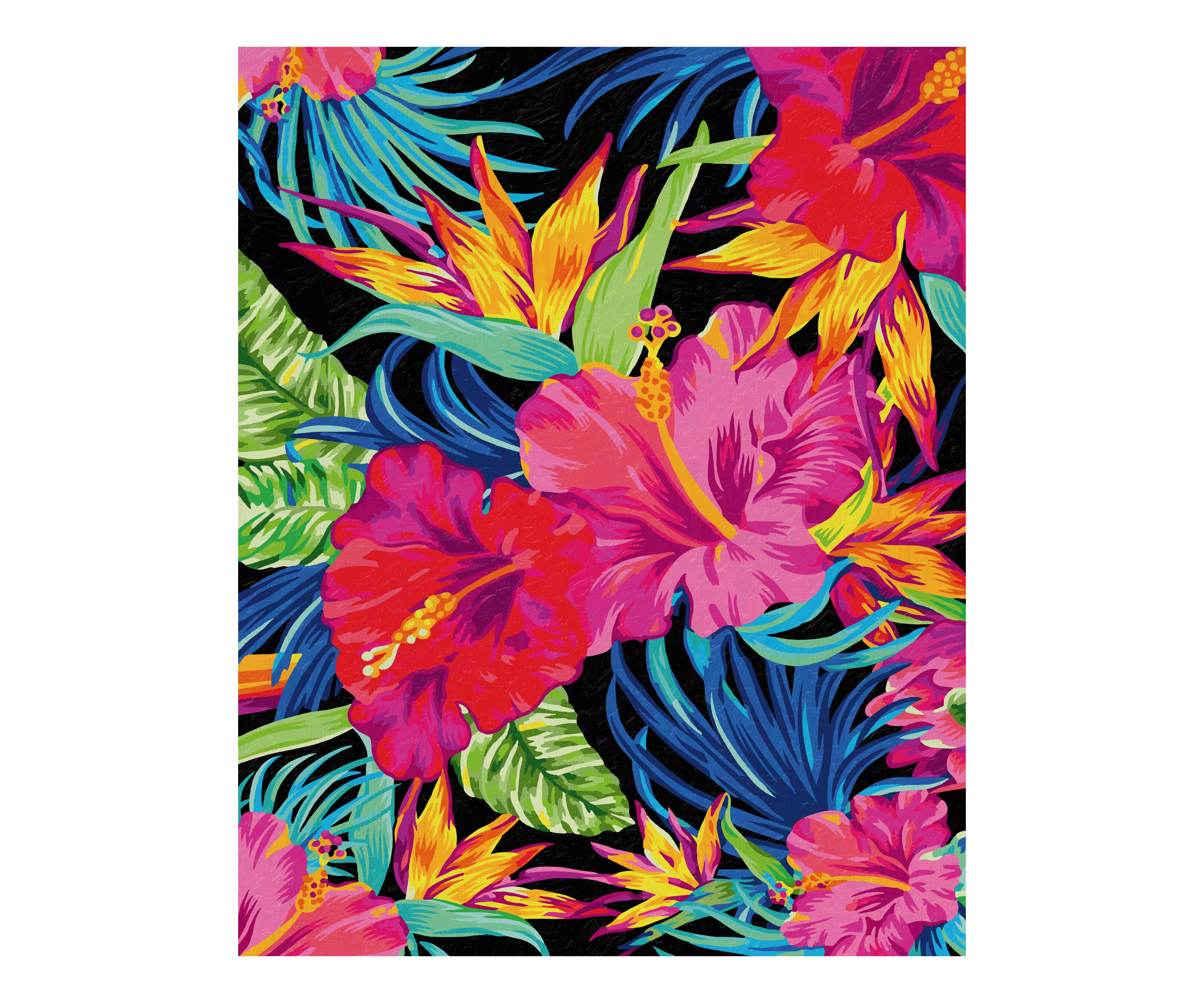 Schipper 609130851 Exotische Blütenträume Malen nach Zahlen 40x50cm