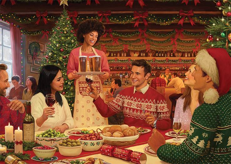 Falcon 11345 Daniel Rodgers Festliches Fest 500 Teile Puzzle