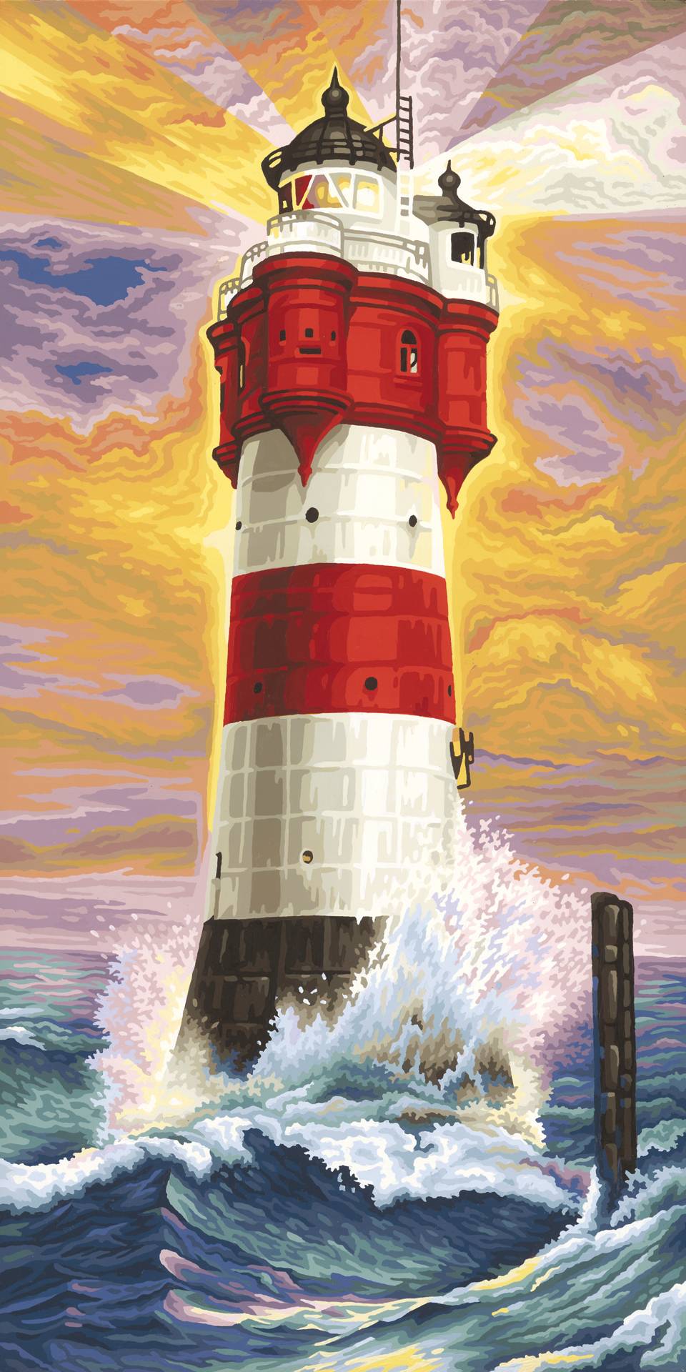 Schipper 609220399 Leuchtturm Roter Sand Malen nach Zahlen