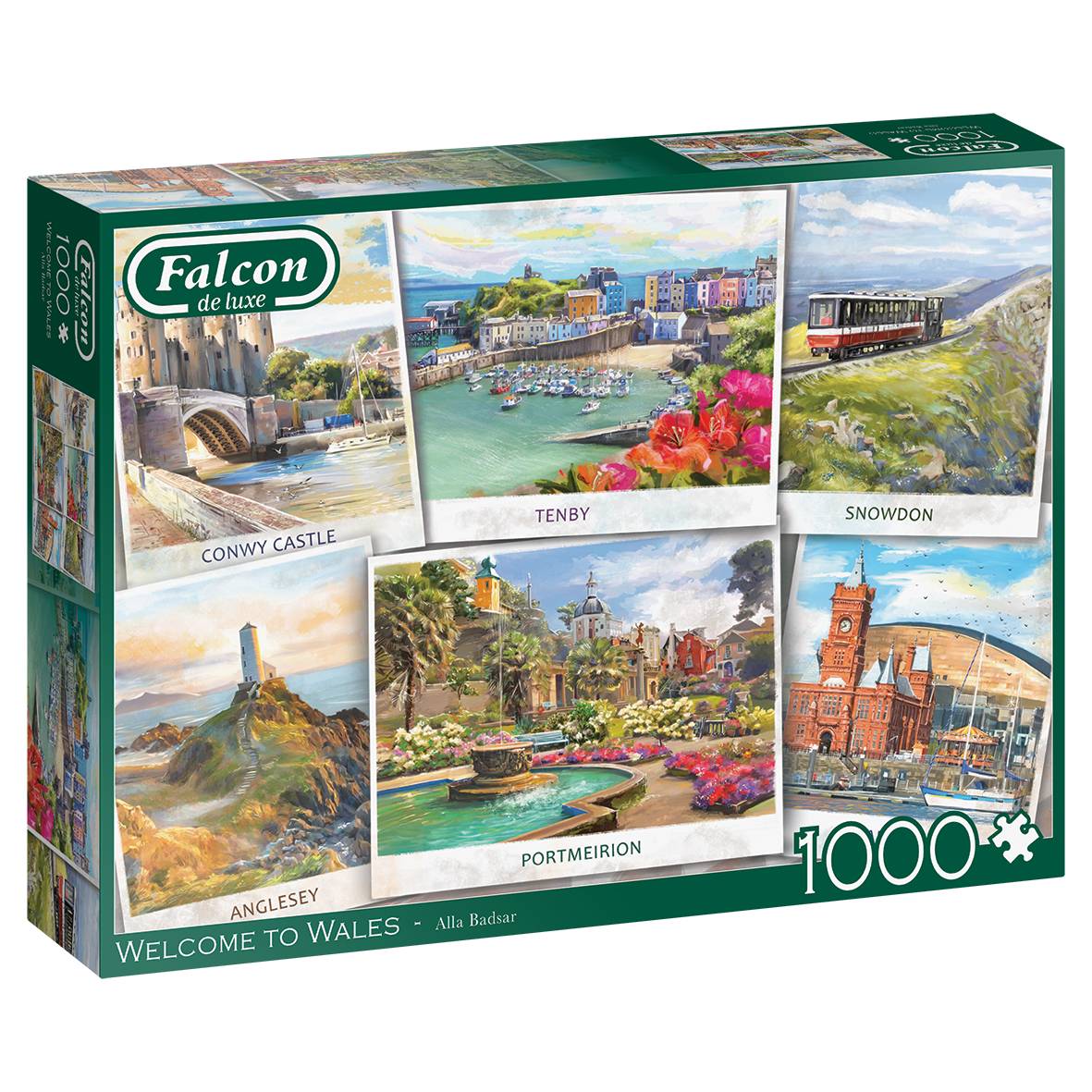 Falcon 11341 Alla Badsar Willkommen in Wales 1000 Teile Puzzle